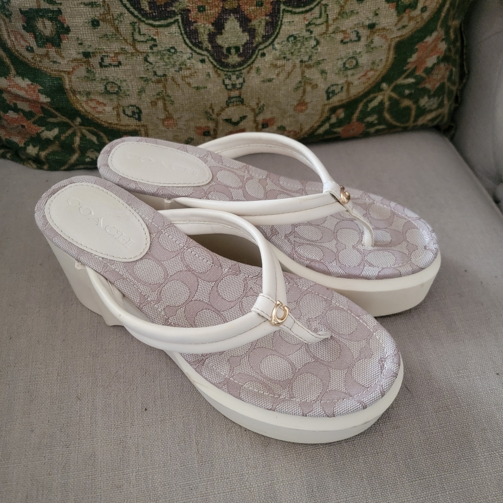 Coach wedge shoes size 9